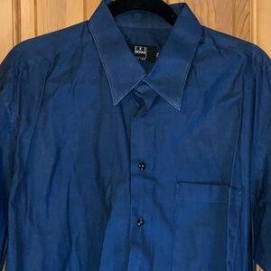 Ike Behar Midnight Blue Shirt 16.5